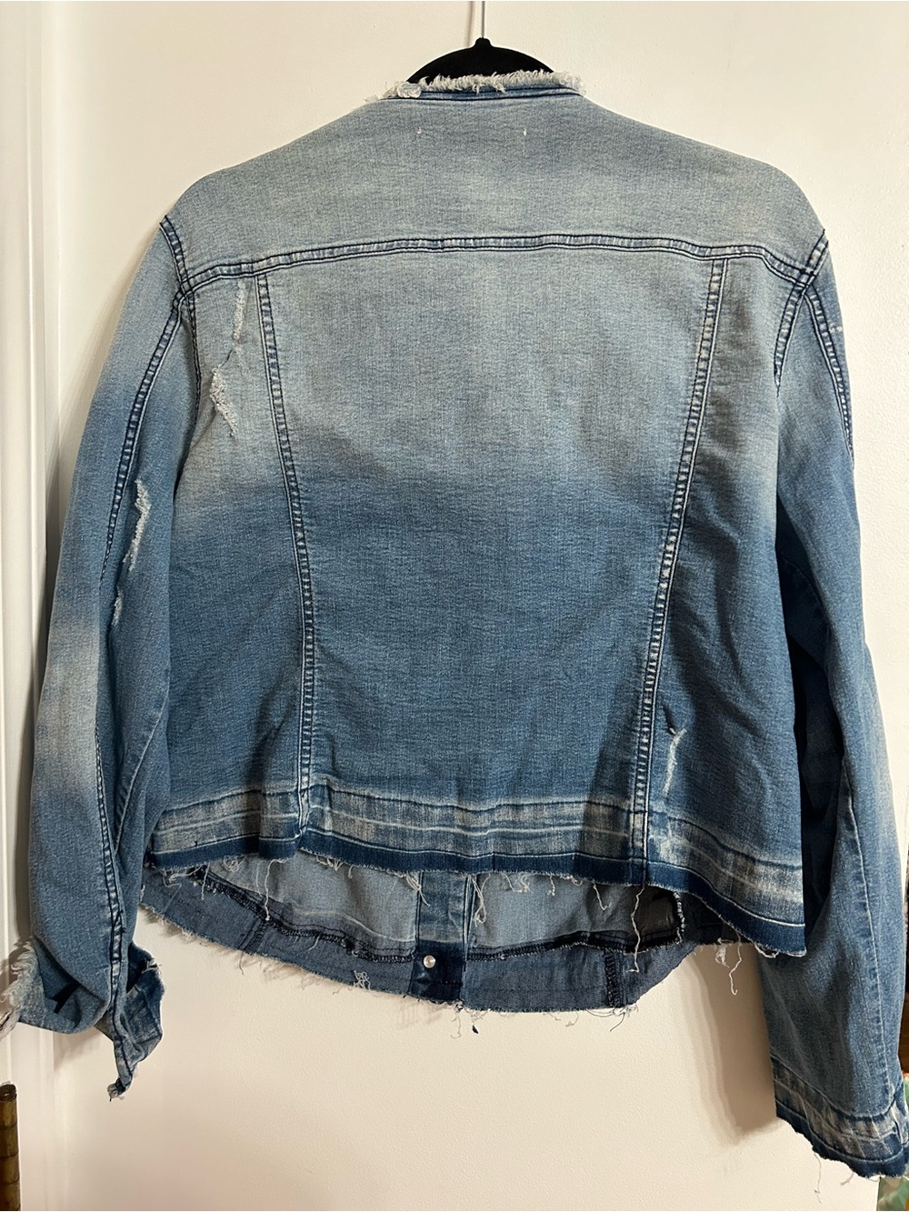 Cato Light Blue Distressed Denim Jacket - Picture 8 of 9